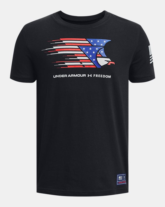 Boys' UA Freedom Eagle T-Shirt, Black, pdpMainDesktop image number 0